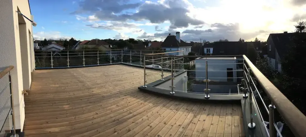 Terrasse sur toits plats à La Baule 