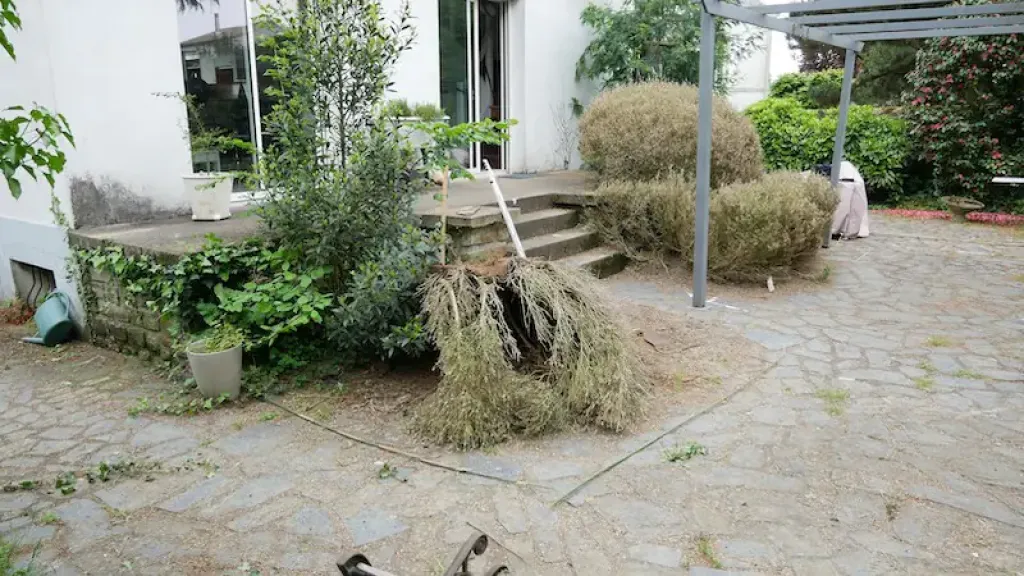 Terrasse sur poteaux à la Chapelle sur Erdre