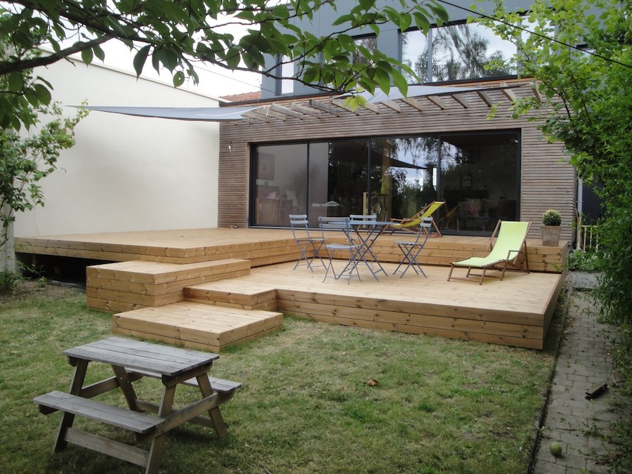 Terrasse sur sol stable à Nantes