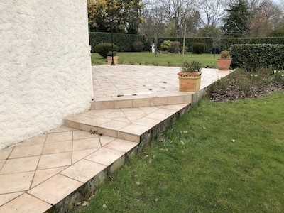 dalles de grès cérame à Sautron