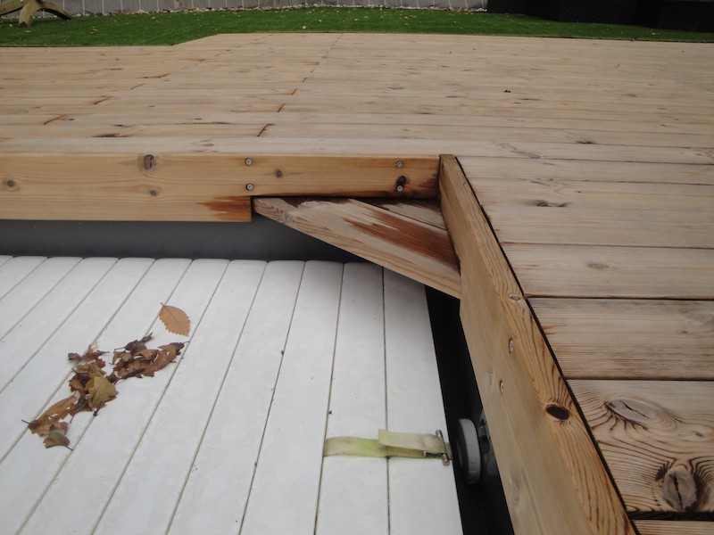 Remplacement toit par terrasse bois à La Baule