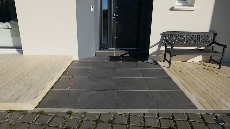 Pose de terrasse sur dalle à Orvault