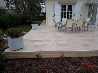 dalles de grès cérame à Sautron