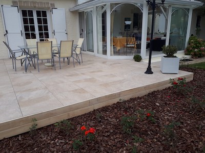 dalles de grès cérame à Sautron