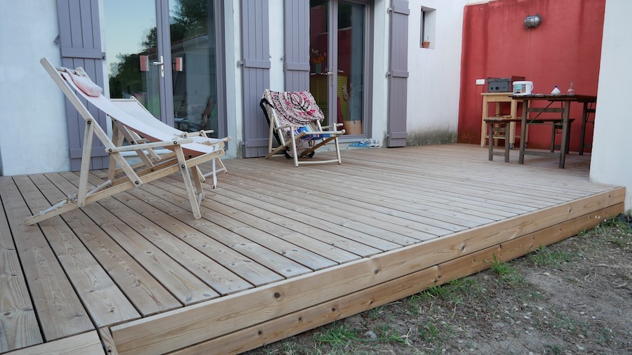 Pose terrasse à Noirmoutiers