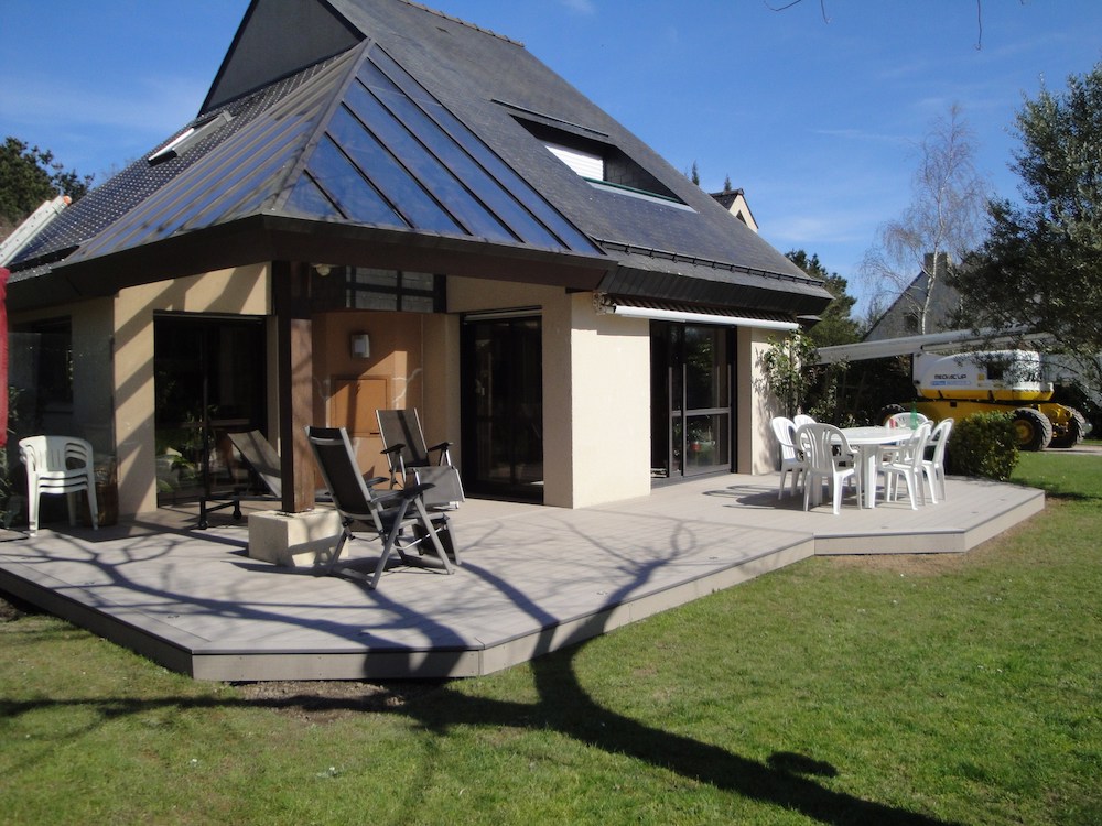 Création d'une terrasse en composite