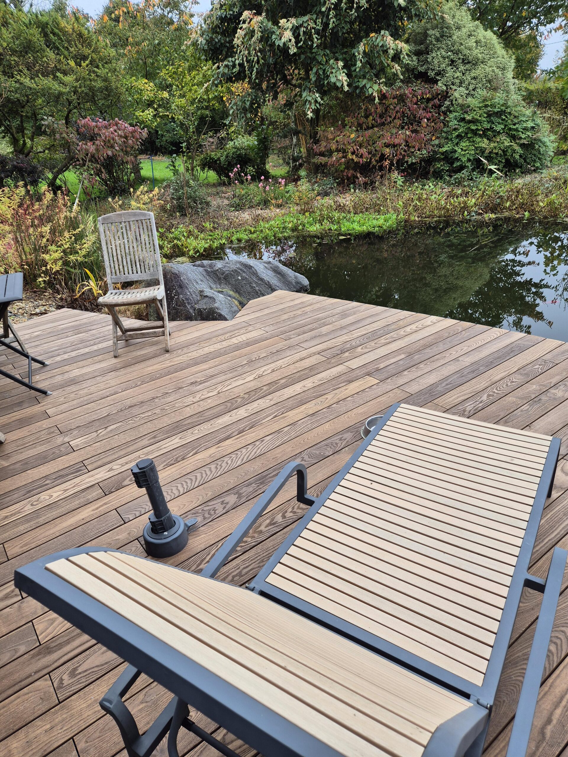 Platelage en lames de bois exotique  à La Baule-Escoublac