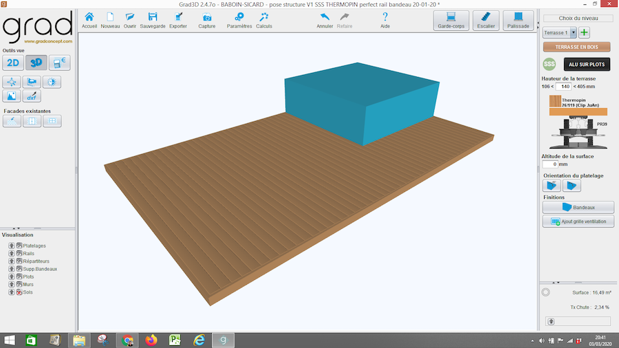 Terrasse sur sol stable à Couéron