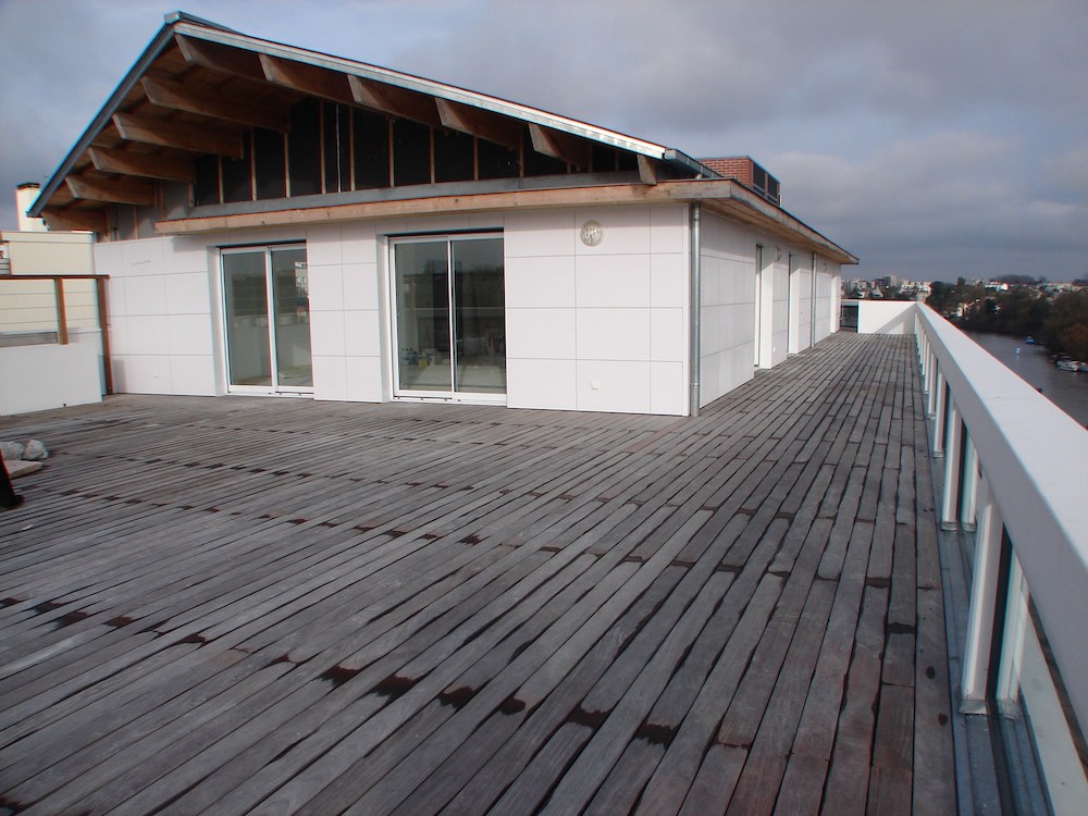 Terrasse sur toit étanche à Nantes