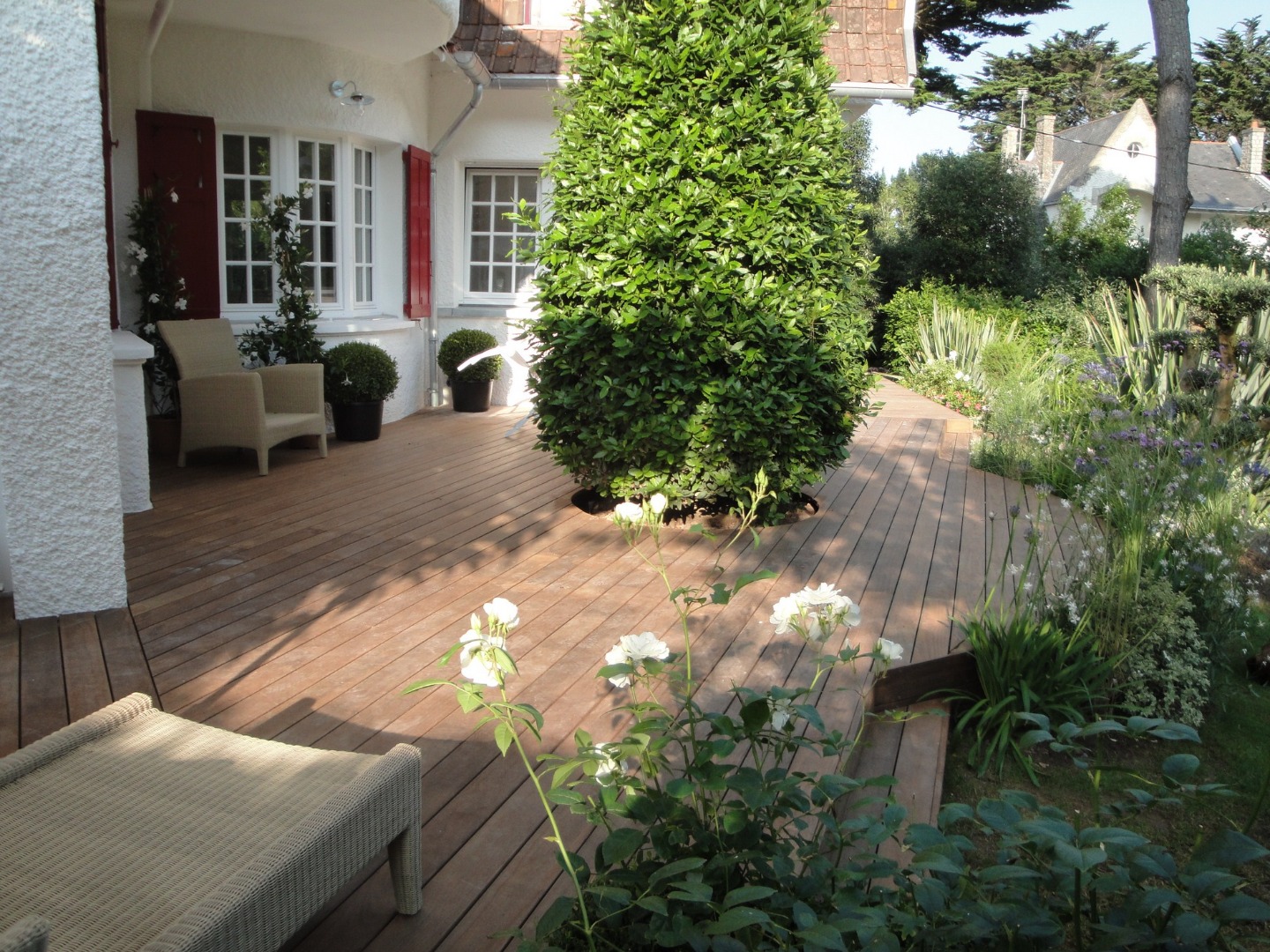 Kébony avec sa patine grise