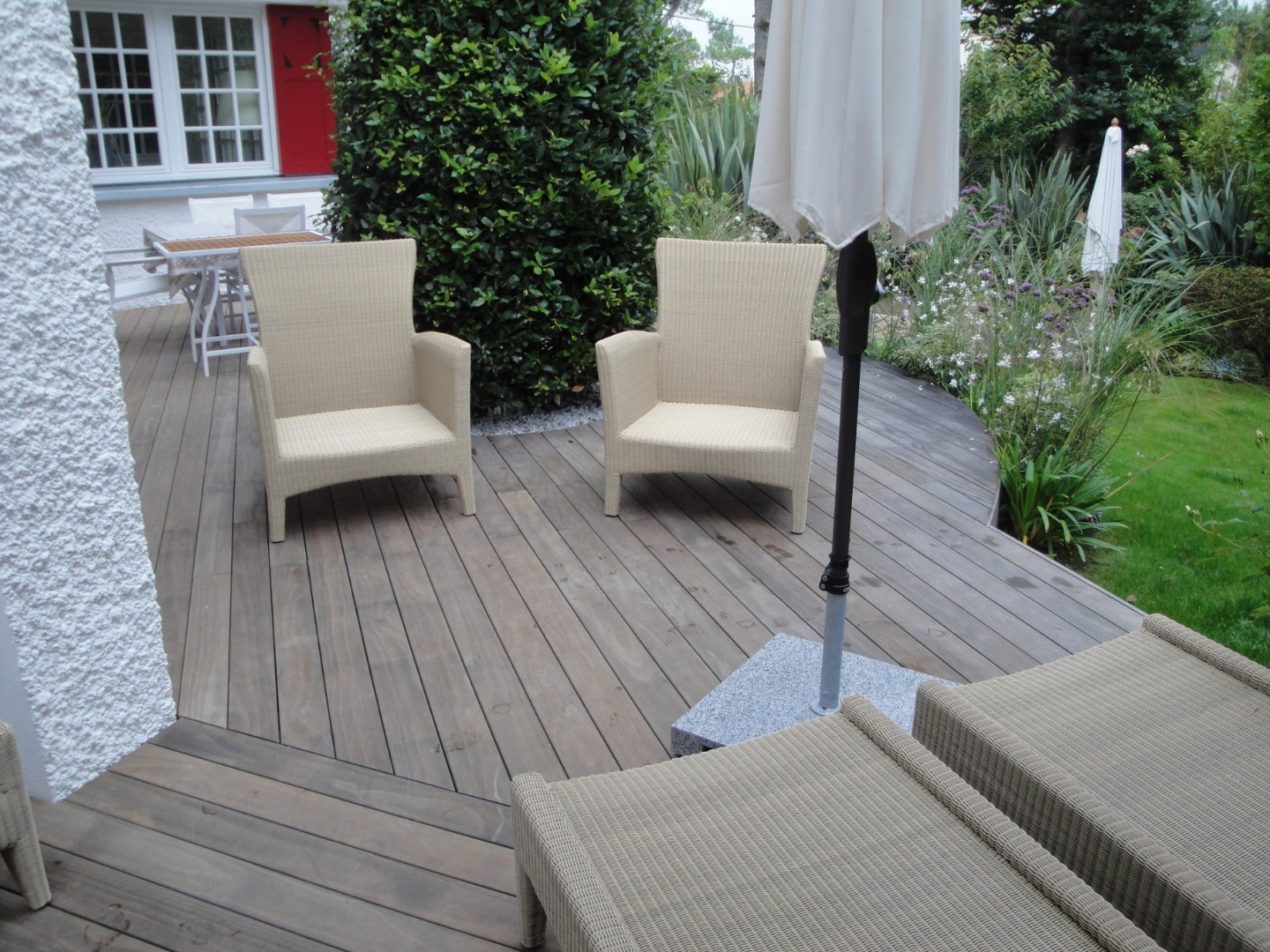 Kébony avec sa patine grise