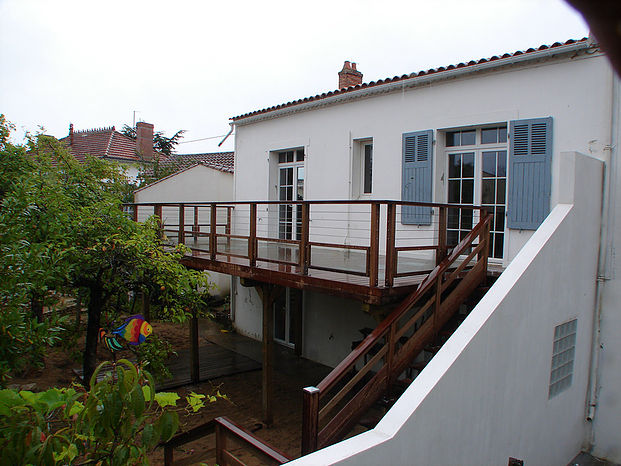 Terrasses sur poteaux à Nantes