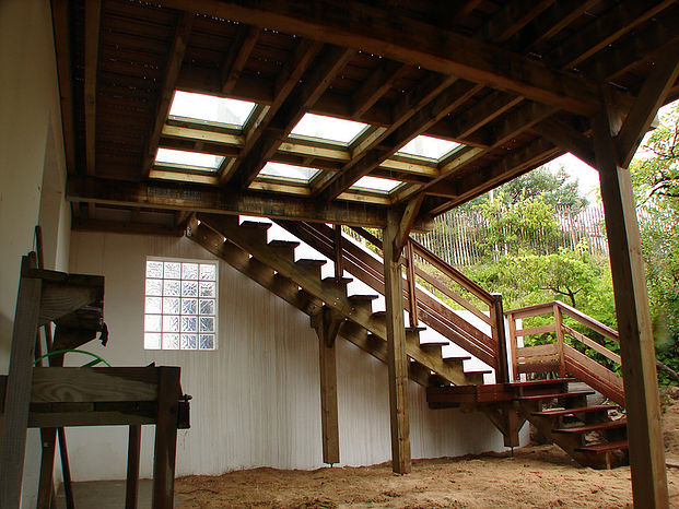 Pose de terrasse sur poteaux